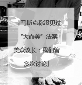 马斯克称没见过“大而美”法案 美众议长：我们曾多次讨论