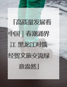 高质量发展看中国｜春潮涌界江 黑龙江对俄经贸文旅交流绿意盎然