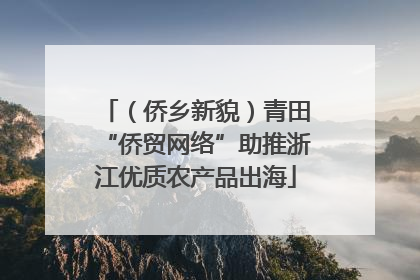 （侨乡新貌）青田“侨贸网络”助推浙江优质农产品出海