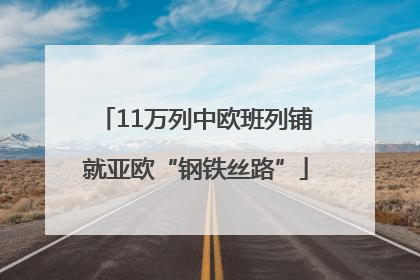 11万列中欧班列铺就亚欧“钢铁丝路”