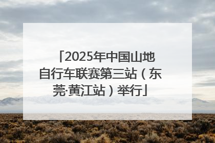 2025年中国山地自行车联赛第三站（东莞·黄江站）举行