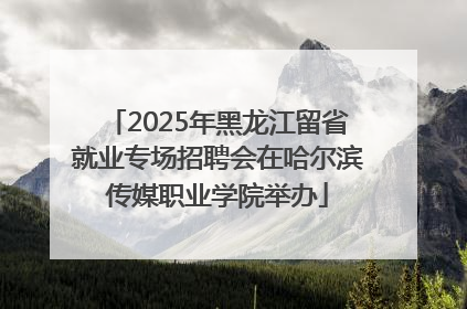 2025年黑龙江留省就业专场招聘会在哈尔滨传媒职业学院举办
