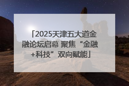 2025天津五大道金融论坛启幕 聚焦“金融+科技”双向赋能