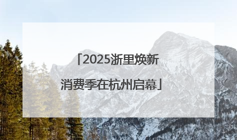 2025浙里焕新消费季在杭州启幕