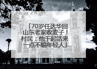 70岁任达华回山东老家收麦子！村民：他干起活来一点不输年轻人