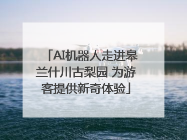 AI机器人走进皋兰什川古梨园 为游客提供新奇体验