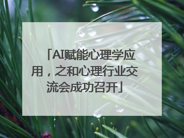 AI赋能心理学应用，之和心理行业交流会成功召开